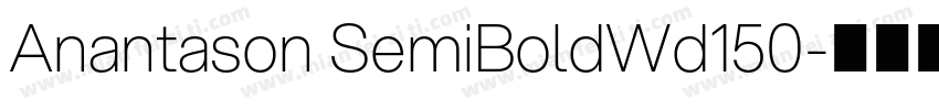 Anantason SemiBoldWd150字体转换